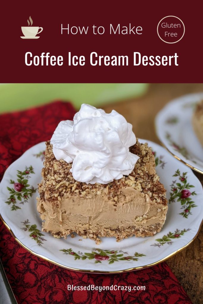 Pinterest image Coffee Ice Cream Dessert