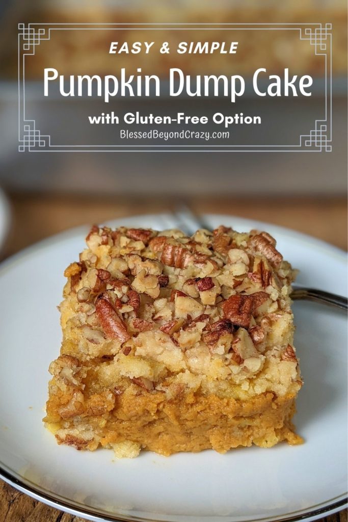 Pinterest Pin for Pumpkin Dump Cake