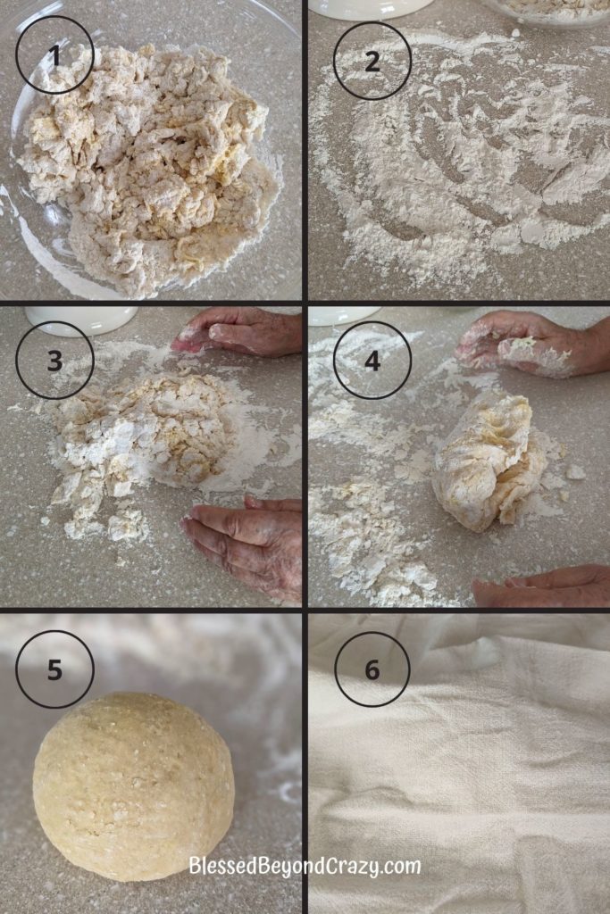 The second six steps to homemade noodles.