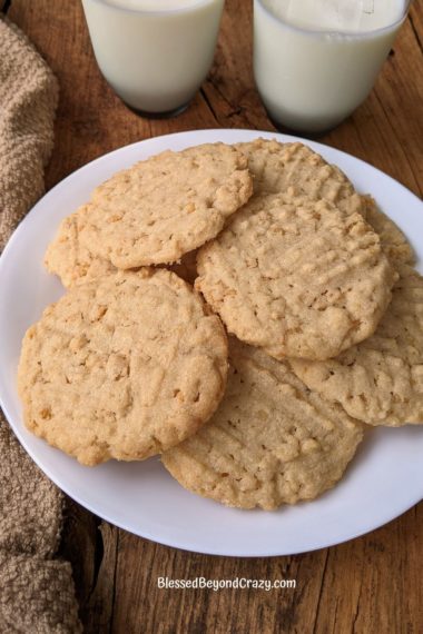 Plate of fresh Beach Cookies