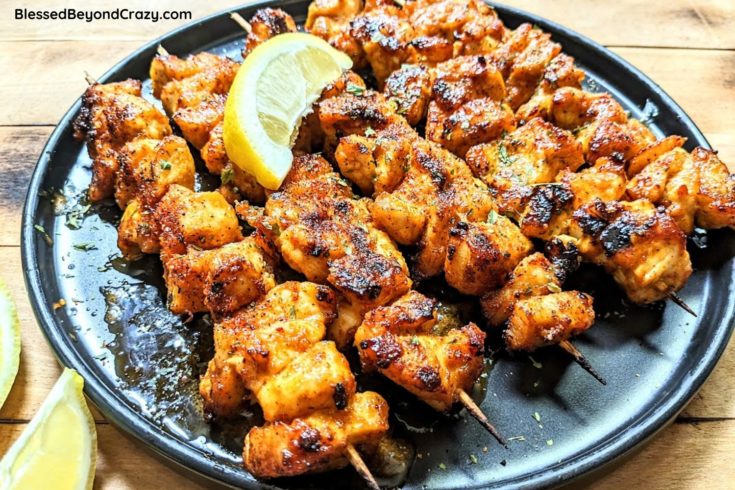 Lemon Butter Chicken Skewers