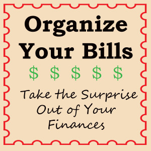 organize your bills