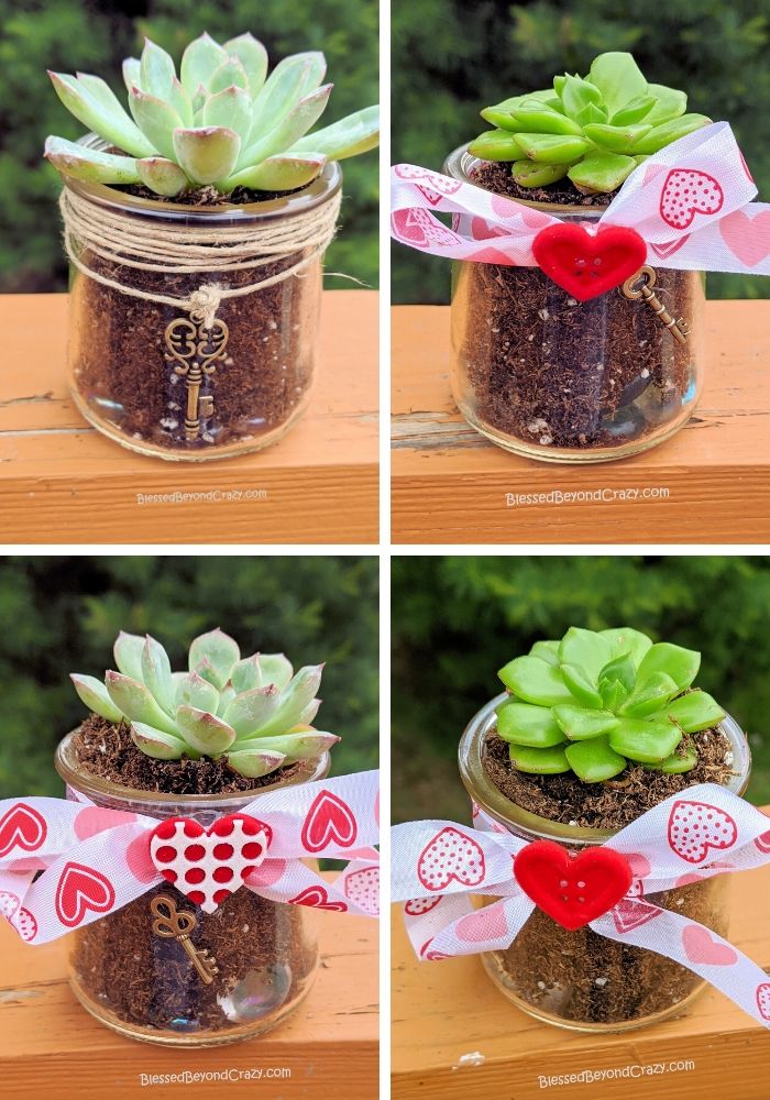 My granddaughter's Repurposed Succulent Planters Kids Can Easily Make