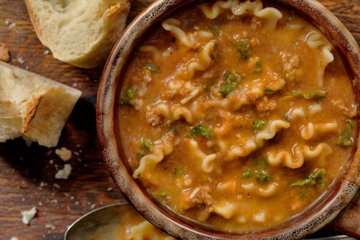 Lasagna soup