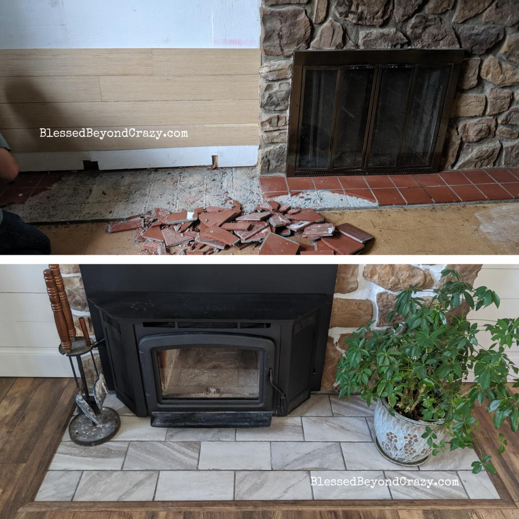 fireplace makeover