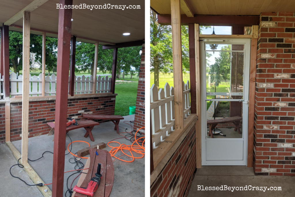 screened-in porch